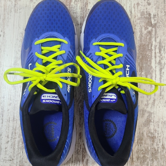 Men's Brooks Launch Running shoes Blue /Yellow - Picture 3 of 5